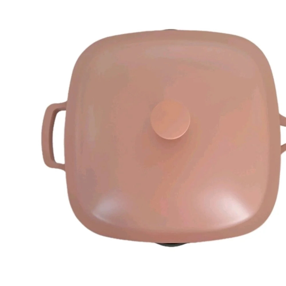 Servappetit 3.1 Qt. Cast Aluminum Sautepan With Lid Salmon Coral Peach Color